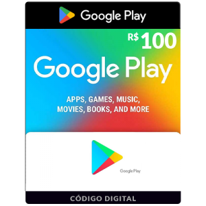 R$100 Google Play - Gift Card [Brasil]